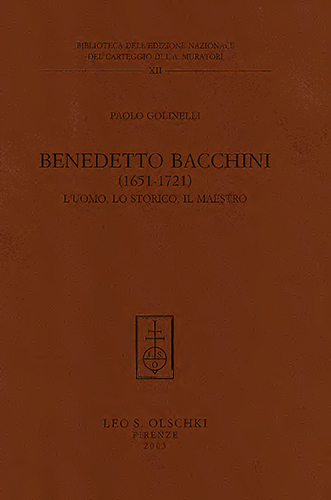 9788822252654-Benedetto Bacchini (1651-1721). L’uomo, lo storico, il maestro.