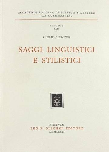 9788822217547-Saggi linguistici e stilistici.