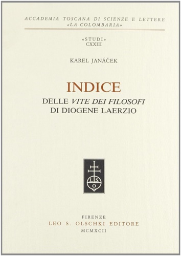 9788822239518-Indice delle «Vite dei filosofi» di Diogene Laerzio.