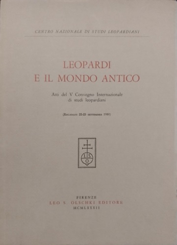 9788822230942-Leopardi e il mondo antico.