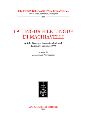 9788822250339-La Lingua e le lingue di Machiavelli.