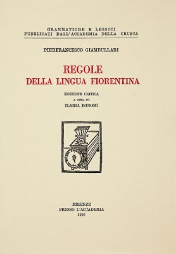 9788887850499-Regole della Lingua Fiorentina.