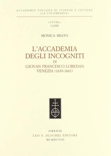 9788822246851-L’Accademia degli Incogniti di Giovan Francesco Loredan. Venezia (1630-1631).