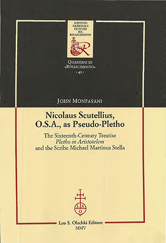 9788822255143-Nicolaus Scutellius, O.S.A., as Pseudo-Pletho.