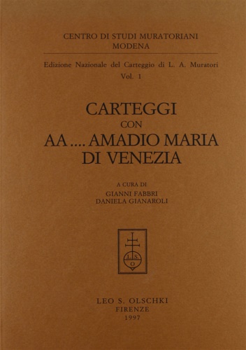 9788822244888-Edizione Nazionale del Carteggio Muratoriano. Carteggio con AA ... Amadio Maria