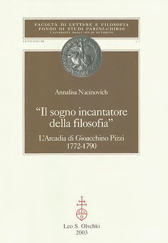 9788822252739-«Il sogno incantatore della filosofia». L’Arcadia di Gioacchino Pizzi (1772-1790