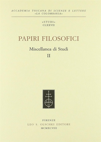 9788822246776-Papiri filosofici. Miscellanea di studi II.