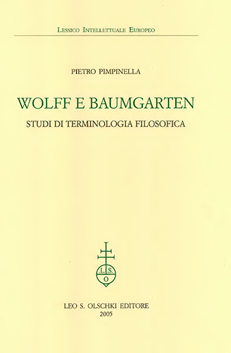 9788822254900-Wolff e Baumgarten. Studi di terminologia filosofica.