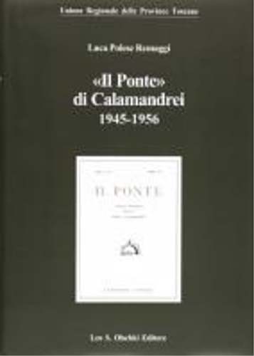 9788822250407-«Il Ponte» di Calamandrei (1945-1956).