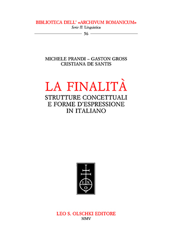 9788822254559-La finalità. Strutture concettuali e forme d’espressione in italiano.