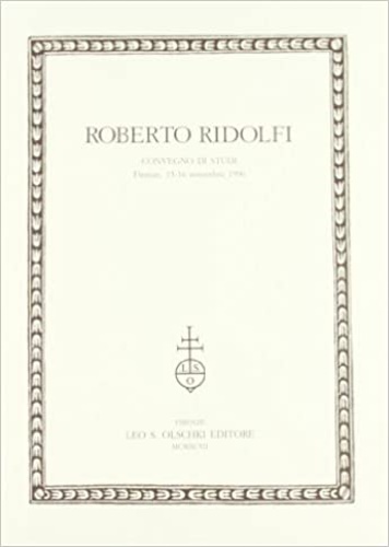 9788822245564-Roberto Ridolfi.