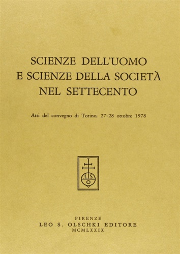 9788822228956-Scienze dell'uomo e scienze della società nel '700.