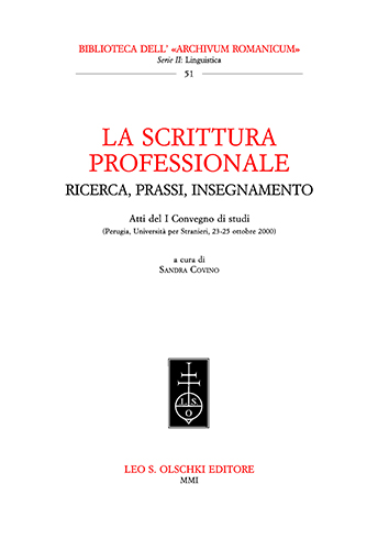 9788822250551-Scrittura (La) professionale: ricerca, prassi, insegnamento.