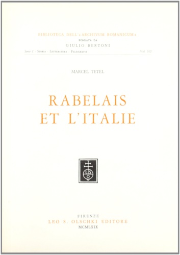 9788822220851-Rabelais et l'Italie.