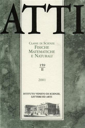 Atti. Classe di Scienze Fisiche, Matematiche e Naturali.  N.159. fascicolo II.