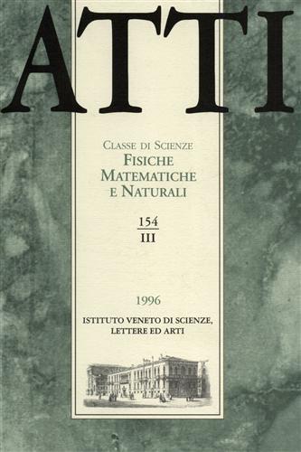 Atti. Classe di Scienze Fisiche, Matematiche e Naturali. N.154. fascicolo III.