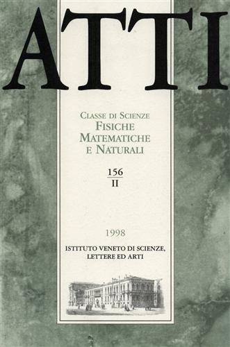 Atti. Classe di Scienze Fisiche, Matematiche e Naturali. N.156. fascicolo II.