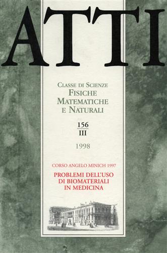 Atti. Classe di Scienze Fisiche, Matematiche e Naturali. N.156. fascicolo III.