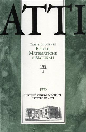 Atti. Classe di Scienze Fisiche, Matematiche e Naturali. N.153. fascicolo I.