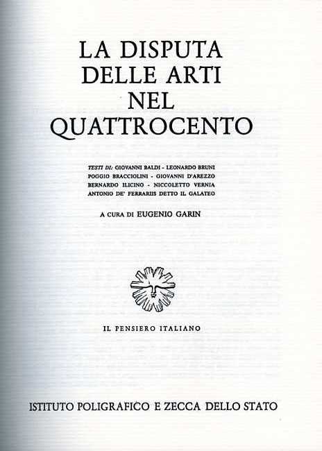 La disputa delle Arti nel Quattrocento.