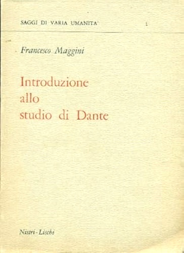 Introduzione allo studio di Dante.