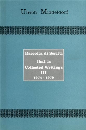 Raccolta di scritti 