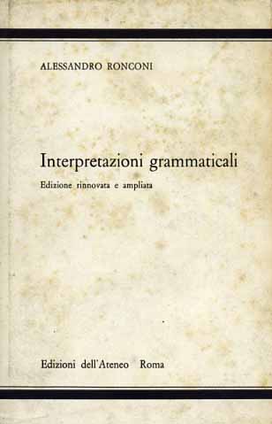 Interpretazioni grammaticali.