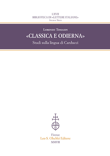 9788822256447-Classica e odierna. Studi sulla lingua di Carducci.