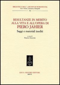 9788822256393-Resultanze in merito alla vita e all’opera di Piero Jahier. Saggi e materiali in