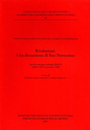 9788871252025-Rivoluzioni. Una discussione di fine Novecento.