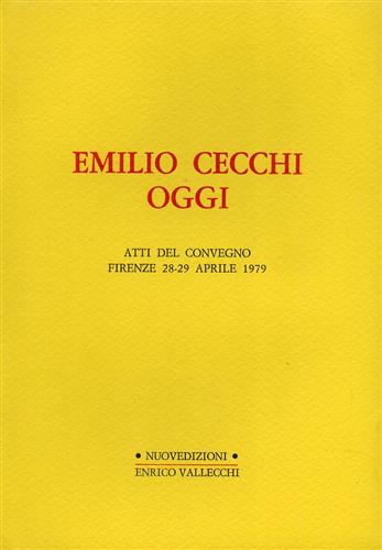 Emilio Cecchi oggi.