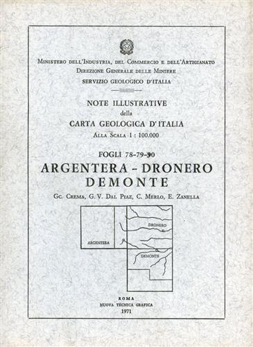 Argentera, Dronero, Demonte. Fogli 78, 79, 90.