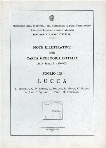 Note illustrative della Carta Geologica d'Italia F°105. Lucca.