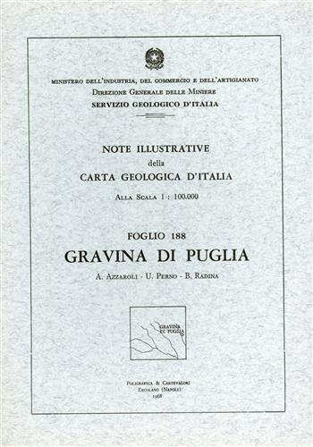 Note illustrative della Carta Geologica d'Italia F°188. Gravina in Puglia.