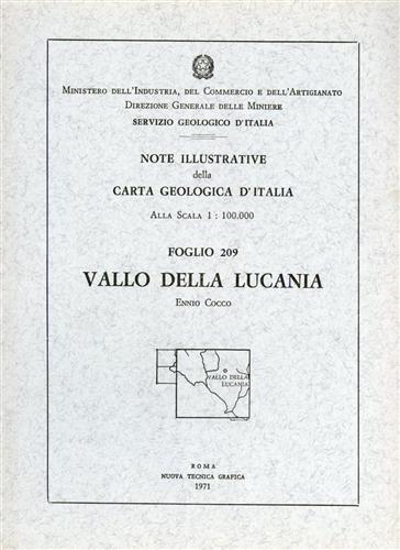 Note illustrative della Carta Geologica d'Italia F°209. Vallo della Lucania.