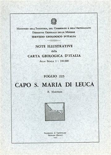 Note illustrative della Carta Geologica d'Italia F°223. Capo Santa Maria di Leuc