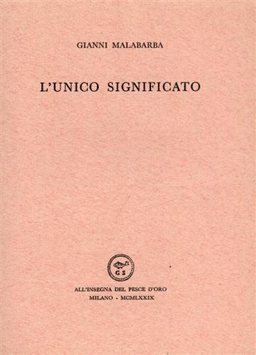 L'unico significato.