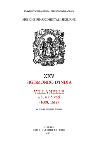 9788822256737-Villanelle a 3, 4 e 5 voci. Libro primo (1608).