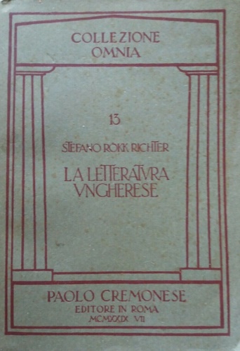 La letteratura ungherese.