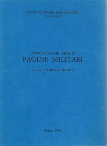 Edmondo De Amicis Pagine militari.