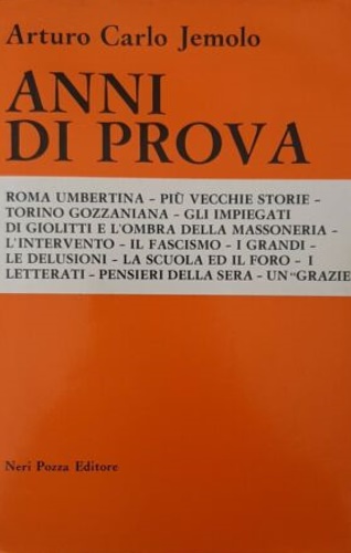 9788873052333-Anni di prova.