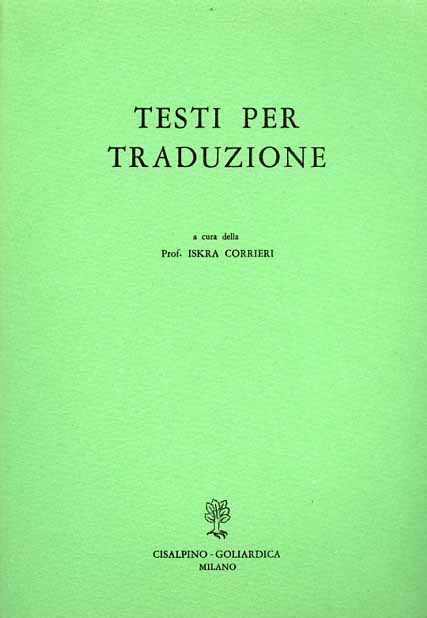 Testi per traduzione.