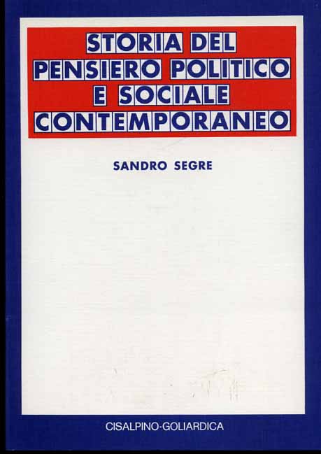 9788820503000-Storia del pensiero politico e sociale contemporaneo.