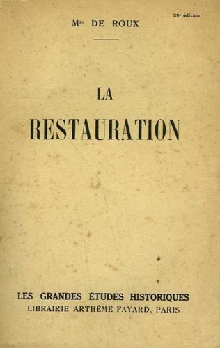 La Restauration.