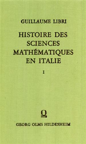 Histoire des sciences mathématiques en Italie.