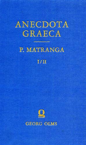 9783487041636-Anecdota graeca e mss.Bibliothecis Vaticana, Angelica, Barberiniana, Vallicellia