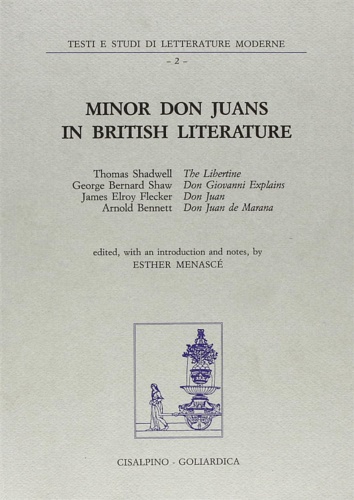 9788820505356-Minor Don Juans in British Literature. An Anthology.