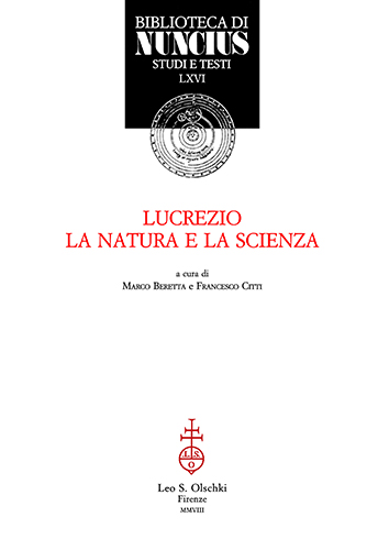 9788822258120-Lucrezio,la natura e la scienza.