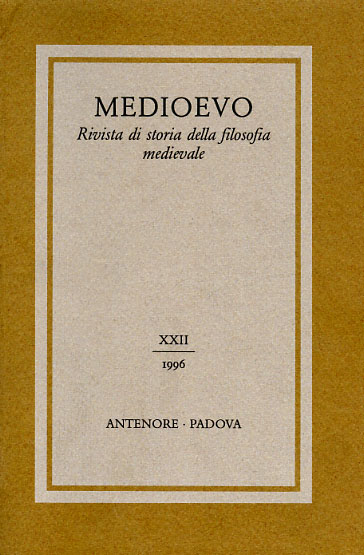 9788884554642-Medioevo. Storia della filosofia medievale. XXII (1996).