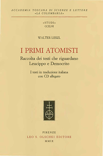 9788822258519-I primi atomisti.